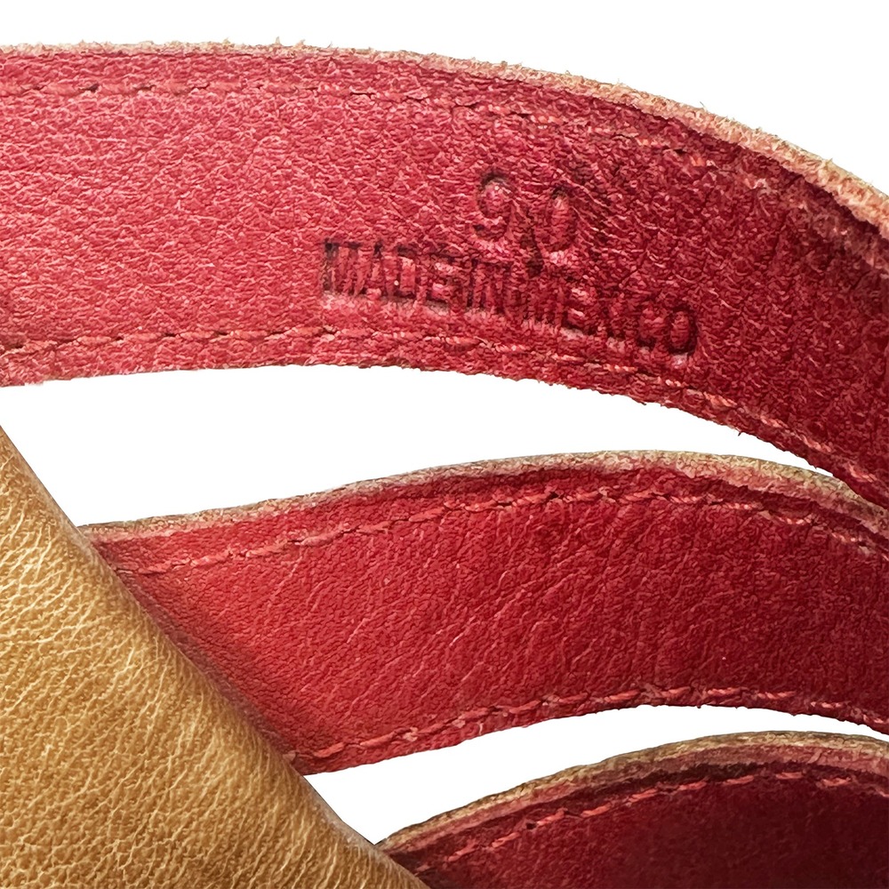 BED STU Yoli Slip-On Leather Thong Sandals • 9 • camel tan rustic boho beach - Picture 9 of 10